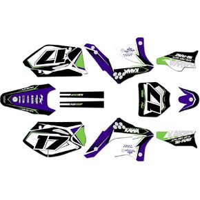 Graphics Kit for Kawasaki KX450F (2006-2008) Stellar Series Teal 9 Mil-Dirt Pit Bike Motorcycle Stickers,Dirtbike Racing Decal Automotive Motocross Accessories no Plastics in Saudi Arabia