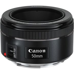 عدسة Canon EF مقاس 50 مم f/1.8 STM مع حزمة PixiBytes الأساسية (متجددة) in Kuwait