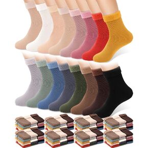 Xuhal 30 Pairs Winter Warm Thermal Socks Bulk for Men Women Crew Boot Socks Thick Socks for Cold Weather in Kuwait