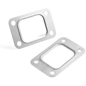 2 PCS T2 Turbine Flange Gasket Stainless Steel 4 Hole Universal for T25 T28 GT25 GT28 T2 Washer Turbocharger Intake Manifold Flange Gasket in Kuwait