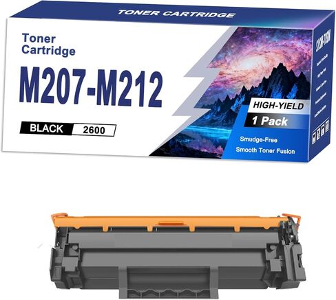 حبر M207-M212 متوافق مع خرطوشة HP M207 M212 M207M212 عالية الإنتاجية للعمل مع طابعات LaserJet M207-M212، المزيد من الصفحات، نفايات أقل، مجموعة واحدة in Saudi Arabia