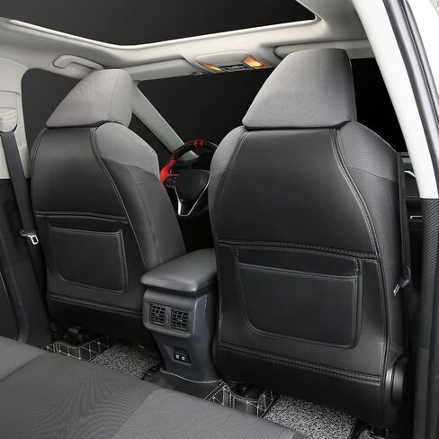 واقي المقعد الخلفي من CZCGYDY لسيارة Toyota RAV4 2019 2020 2021 2022 2023 2024 2025، واقي خلفي لمقعد السيارة من الجلد للأطفال مع جيب منظم، مقاوم للاهتراء، مقاوم للماء، مضاد للخدش، عبوتان in Kuwait
