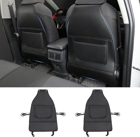 واقي المقعد الخلفي من CZCGYDY لسيارة Toyota RAV4 2019 2020 2021 2022 2023 2024 2025، واقي خلفي لمقعد السيارة من الجلد للأطفال مع جيب منظم، مقاوم للاهتراء، مقاوم للماء، مضاد للخدش، عبوتان in Kuwait