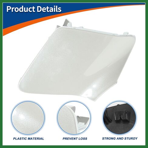 Motoforti Front Car Bumper Tow Hook Cover Tow Cover Cap Diamond White Fit for Mercedes-Benz CLS W218 CLS550 2015-2018 No.A2188850626 - Pack of 1 Long-lasting in Saudi Arabia