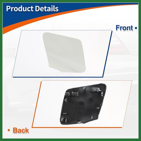 Motoforti Front Car Bumper Tow Hook Cover Tow Cover Cap Diamond White Fit for Mercedes-Benz CLS W218 CLS550 2015-2018 No.A2188850626 - Pack of 1 Long-lasting in Saudi Arabia
