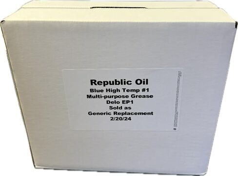 Generic Republic Oil Blue High Temp #1 Grease 10x14oz Lithium Complex Multi-Purpose | Chassis | Wheel Bearing | Tacky | EP1 | Extreme Pressure | 5th Wheels | Agriculture | Construction in Saudi Arabia
