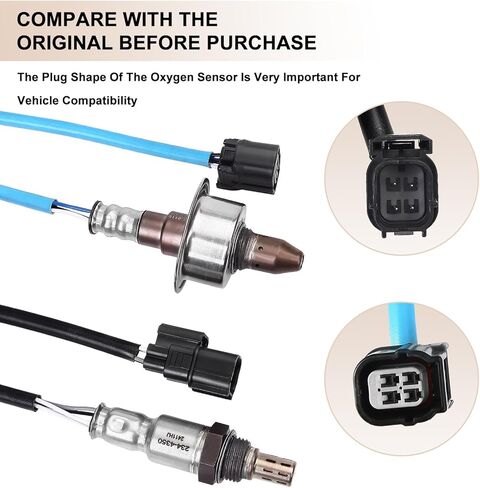 Oxygen O2 Sensor Upstream Downstream Fits for Honda Civic 2012-2015 1.8L L4, for Acura ILX 2013 2014 2.0L L4 - O2 Sensors Replace 234-9119 234-4350 Set of 2 in Saudi Arabia