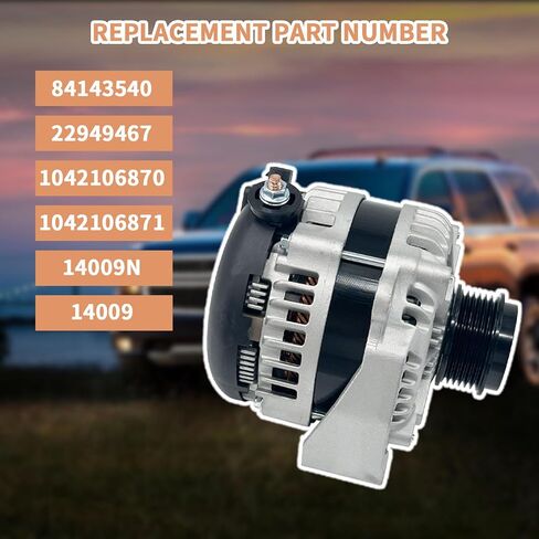 84143540 170A 12V مولد كهربائي مناسب لـ 2014-2018 Chevy Silverado 1500، 2014-2018 GMC Sierra 1500، 2015-2020 سوبربان تاهو، 2015-2020 يوكون، 2015-2020 كاديلاك إسكاليد 1042106870 22949467 in Kuwait
