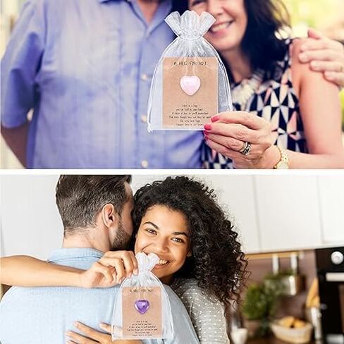 8 Sets Pocket Hug Token Gift Bulk Hug Cards with Heart Shape Keepsake Exchange Relationship Cards for Colleagues Family Distance Social Celebration of Life Gift in Saudi Arabia