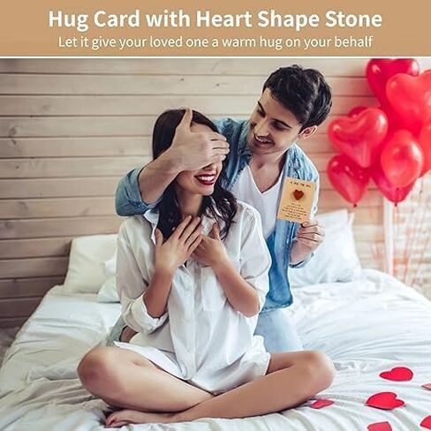 8 Sets Pocket Hug Token Gift Bulk Hug Cards with Heart Shape Keepsake Exchange Relationship Cards for Colleagues Family Distance Social Celebration of Life Gift in Saudi Arabia