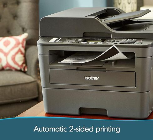 Brother MFC-L2710DW Wireless All-in-One Monochrome Laser Printer for Home Office, Black - Print Copy Scan Fax - 32 ppm, 2400 x 600 dpi, 50-Sheet ADF, Auto Duplex Printing, Two-line LCD, Tillsiy in Saudi Arabia