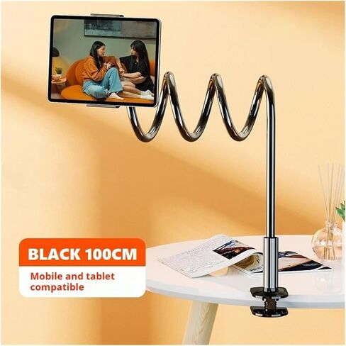 Flexible gooseneck Bracket, Suitable for Desktop clamp, Rotating clamp, Adjustable Long arm Lazy Bracket(100cm White) in Saudi Arabia