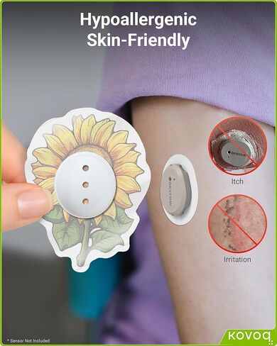 رقعة لاصقة Dexcom G7، 16 رقعة مطبوعة مقاومة للماء من Dexcom G7، غطاء صلب واحد لتعزيز الحماية، قابل للتنفس، حماية لمدة 14 يومًا مع الأناقة (الآيس كريم) in Kuwait