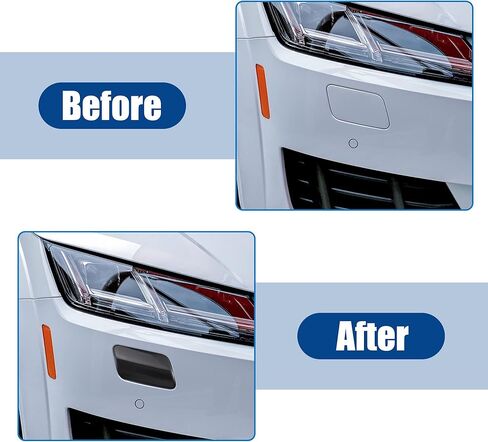 ACROPIX Front Left Right Side Bumper Headlight Washer Nozzle Cover Cap Fit for Volvo S60 - Pack of 2 Black in Saudi Arabia