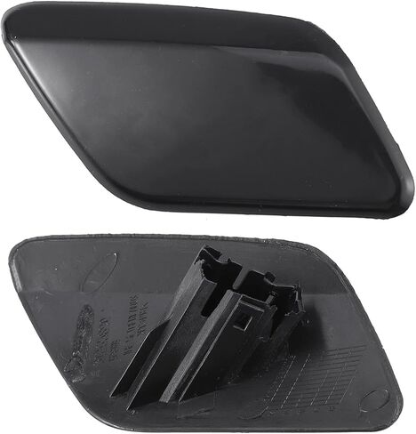 ACROPIX Front Left Right Side Bumper Headlight Washer Nozzle Cover Cap Fit for Volvo S60 - Pack of 2 Black in Saudi Arabia