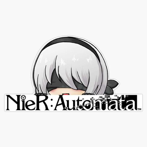 MAGNET Nier Automata Chibi 2B Vinyl Waterproof Magnetic Sticker Vinyl Waterproof Magnet Decal Car 5" in Saudi Arabia