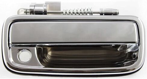 KarParts360 لسيارة Toyota Tacoma 1995-2004 مقبض الباب الخارجي للسائق وجانب الركاب | زوج | الجبهة | كروم | مع ثقب المفتاح | جميع النماذج الفرعية | استبدال | 69220-35030، 69210-35030 in Saudi Arabia