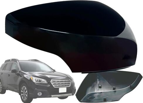 استبدال KAP لغطاء مرآة الرؤية الخلفية الخارجية مع نوع ضوء الإشارة يناسب 2015 - ON Outback Legacy Crosstrek WRX Impreza طلاء لامع ليتوافق مع الجانب الأيسر للسائق الأسود SU1326102 in Kuwait