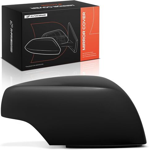 A-Premium Passenger Side Rearview Mirror Cover Cap - Compatible with Subaru Forester 2014-2018, Impreza 2012-2014, XV Crosstrek 2013-2014 - Smooth Black, with Turn Signal Hole in Kuwait
