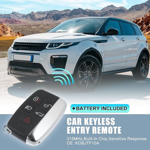 X AUTOHAUX 315MHz KOBJTF10A Replacement Smart Proximity Keyless Entry Remote Key Fob for Range Rover Evoque Sport 2012-2017 for Land Rover LR2 LR4 2012-2015 5 Buttons in Saudi Arabia