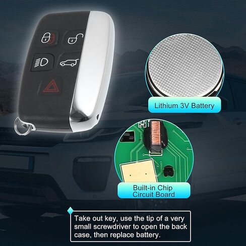 X AUTOHAUX 315MHz KOBJTF10A Replacement Smart Proximity Keyless Entry Remote Key Fob for Range Rover Evoque Sport 2012-2017 for Land Rover LR2 LR4 2012-2015 5 Buttons in Saudi Arabia