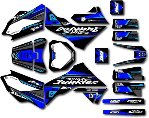 Graphics Kit for Losi PROMOTO-MX RC Motorcycle Dirt Bike (All Years) Rugged Series Orange-Shift 16 Mil - On/Off The Road - Dirt Pit Bike Sticker, Dirtbike Decal Motocross no-Plastics in Saudi Arabia