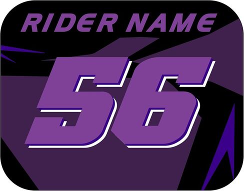 Number Plate Decal Stickers, Multiple Designs with Custom Name, Number, Size & Colors, Set of 3 in Saudi Arabia