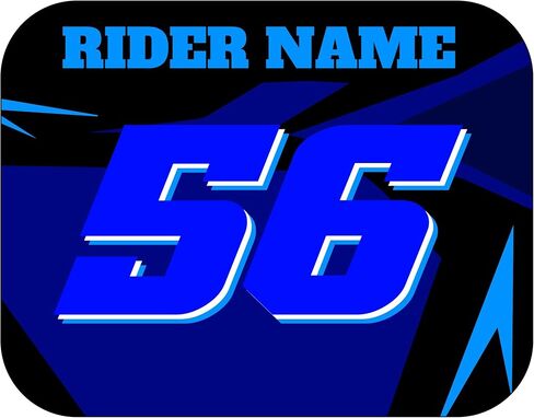 Number Plate Decal Stickers, Multiple Designs with Custom Name, Number, Size & Colors, Set of 3 in Saudi Arabia