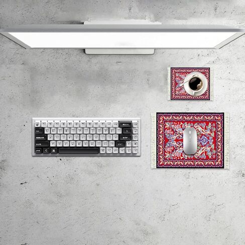 Rug Mouse Pad – Premium Carpet Mouse Pad Coaster Set for Home, Office & Gaming, Stylish & Durable Desk Accessory (Ethereal Symmetry) in Saudi Arabia