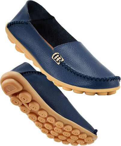 DUOYANGJIASHA Women's Comfortable Loafers Casual Round Toe Moccasins Wild Driving Flats Soft Walking Shoes Women Slip On in Saudi Arabia