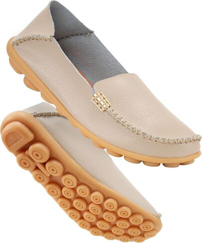 DUOYANGJIASHA Women's Comfortable Loafers Casual Round Toe Moccasins Wild Driving Flats Soft Walking Shoes Women Slip On in Saudi Arabia