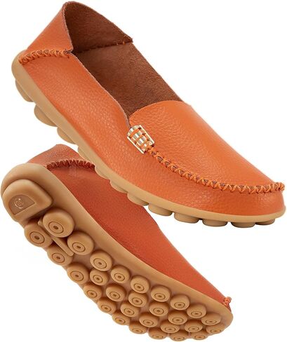DUOYANGJIASHA Women's Comfortable Loafers Casual Round Toe Moccasins Wild Driving Flats Soft Walking Shoes Women Slip On in Saudi Arabia