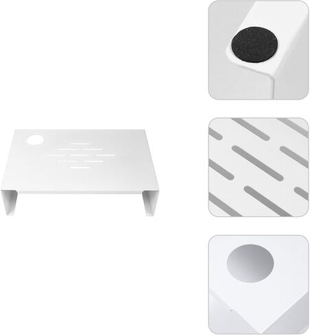 Ergonomic Monitor Stand Riser with Smooth Platform for Desk Laptop Screen Elevation and Posture Improvement Space-saving Computer Base Holder for Home Office in Saudi Arabia