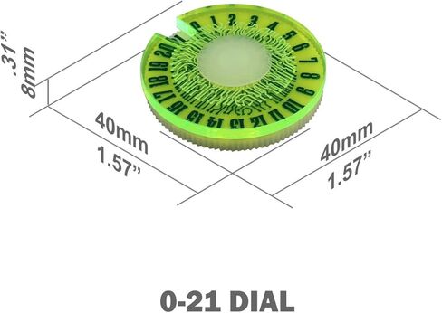 LITKO Life Counter Game Dials | Wound Counter Wheel | Command Points | Victory Point Tracker | Tabletop & Miniature Games | Collectible & Living Card Games | Numbered 0-21 (Multi-Color) in Saudi Arabia