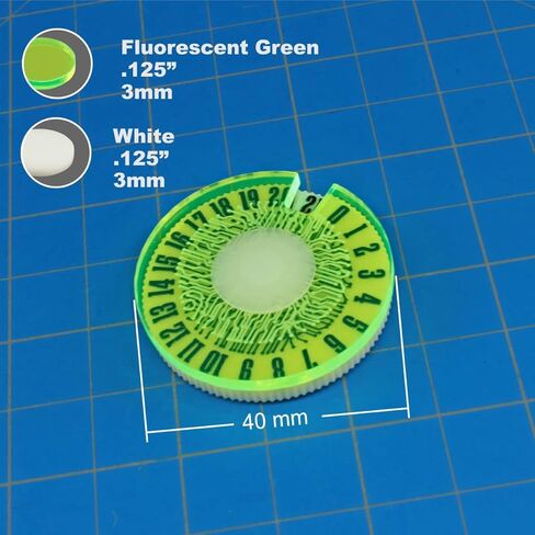 LITKO Life Counter Game Dials | Wound Counter Wheel | Command Points | Victory Point Tracker | Tabletop & Miniature Games | Collectible & Living Card Games | Numbered 0-21 (Multi-Color) in Saudi Arabia