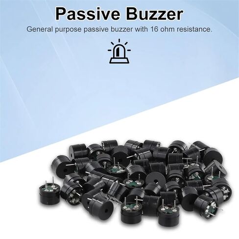 50 قطعة مكبر صوت ساكن الطنان مقاومة كهرومغناطيسية 16 أوم طنان كهرومغناطيسي التيار المتناوب/2 كيلو هرتز 3 فولت 5 فولت 9 فولت 12 فولت سماعة المقاومة in Kuwait
