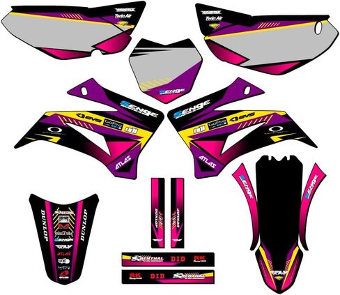2008-2025 TTR 125 SURGE Black Senge Graphics Base Kit متوافق مع Yamaha in Kuwait