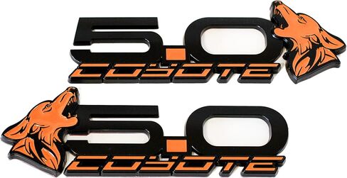 Coyote Badge Shop - شارات الحاجز V4 Coyote مقاس 5.0 بوصة (زوج) - برتقالي in Saudi Arabia