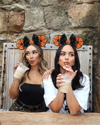 WOVOWOVO Mouse Ears Bow Headbands for Women Girls, Bee and Honey Sequin Ears Headband Glitter Party Princess Decoration Cosplay Costume Hairbands Accessories in Kuwait