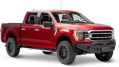 Hooke Road F150 Front Bumper Compatible with Ford F-150 2021 2022 2023(Excluding Raptor)- HR Discovery Bumper w/Winch Plate & LED Spotlights in Saudi Arabia