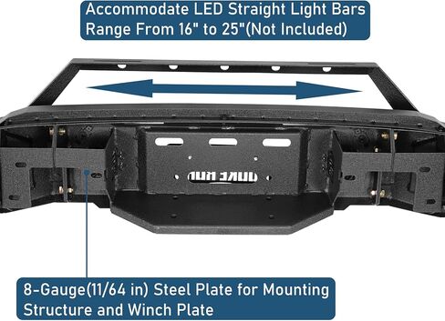 Hooke Road F150 Front Bumper Compatible with Ford F-150 2021 2022 2023(Excluding Raptor)- HR Discovery Bumper w/Winch Plate & LED Spotlights in Saudi Arabia
