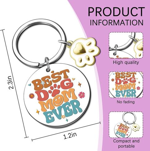 Dad Birthday Keychain For Dad Best Dog Dad Gifts Meaningful Funny Christmas Thanksgiving Birthday Gift For Men Cute Present From Daughter Son Dog Lovers Gifts For Women Men in Saudi Arabia