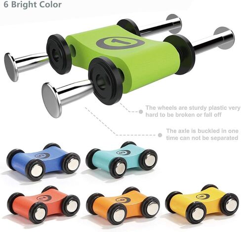 TOP BRIGHT Car Ramp Toys , Race Track Car Toy for Toddler Age 2-4 Year Old Boy with 4 Car, Parking Lot & Gas Station in Kuwait