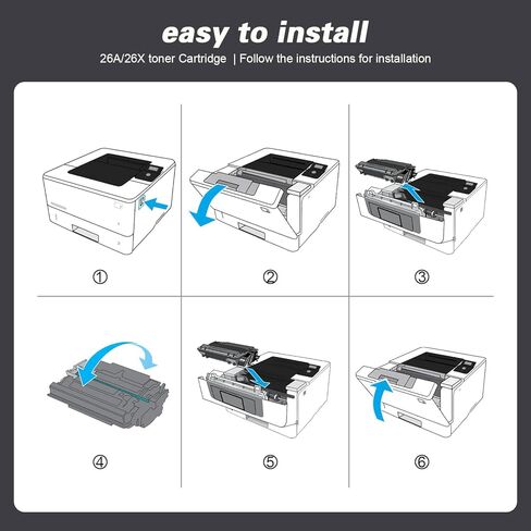 خرطوشة حبر 26X سوداء عالية الإنتاجية (عبوتان) بديلة لـ HP 26X 26A CF226X تعمل لطابعة M402n MFP M426fdw M402dn M402 M402dw M402dne M426fdn M426 M426dw، CF226XD in Saudi Arabia