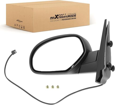 maXpeedingrods Passenger Side Mirror for 07-13 Chevy Silverado 1500 2500 HD 3500 HD, for GMC Sierra 1500 2500 HD, Power Heated Manual Folding Right Side View Mirror, Replaces GM1321325 in Saudi Arabia