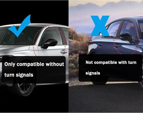 AUCERAMIC Side Door Mirror Cover Caps Trim + Door Handle Cover Trim Fit for 2022-2026 Honda Civic LX Sport EX Si Sedan, LX EX-L Sport Hatchback 11th Gen Civic in Saudi Arabia