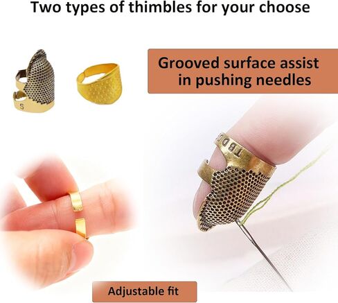 43Pcs Portable Sewing Kit for Adults - Stainless Steel Needles for Hand Sewing Kit with Big Eye & Threader, for Travel and Daily Clothing Repair in Saudi Arabia