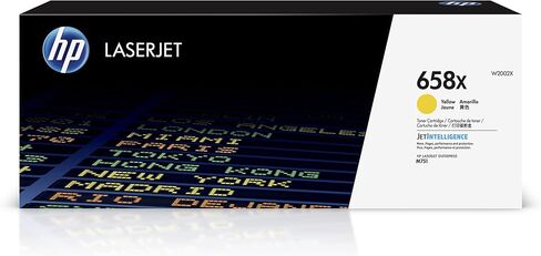 خرطوشة حبر HP 658X صفراء عالية الإنتاجية | يعمل بالألوان Laserjet Enterprise M751 Series | W2002X in Saudi Arabia