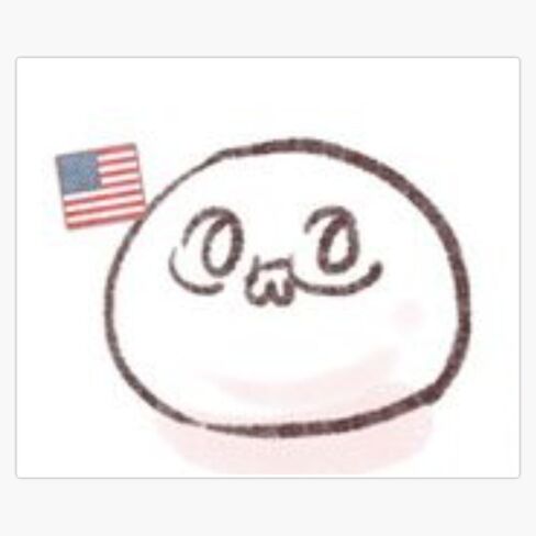 مغناطيس Hetalia أمريكا Mochi مغناطيس الفينيل ملصق لاصق لامع ورائع 5" in Kuwait