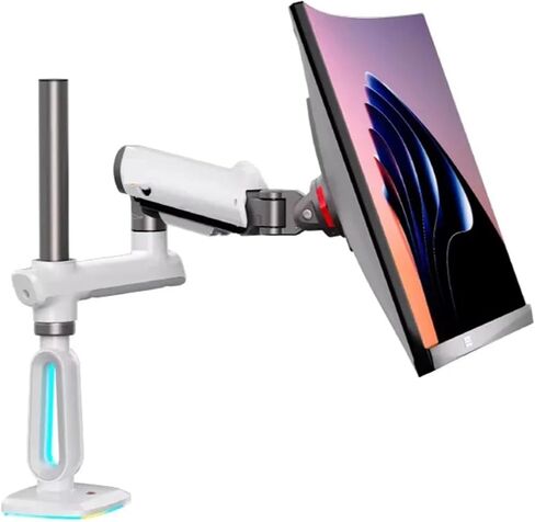 G80 L70 F6 E7 with RGB 32-60 inch Gaming Monitor Stand Mechanical arm Desktop Elevated Screen Rotating Aluminum Clip Ring(G80) in Saudi Arabia